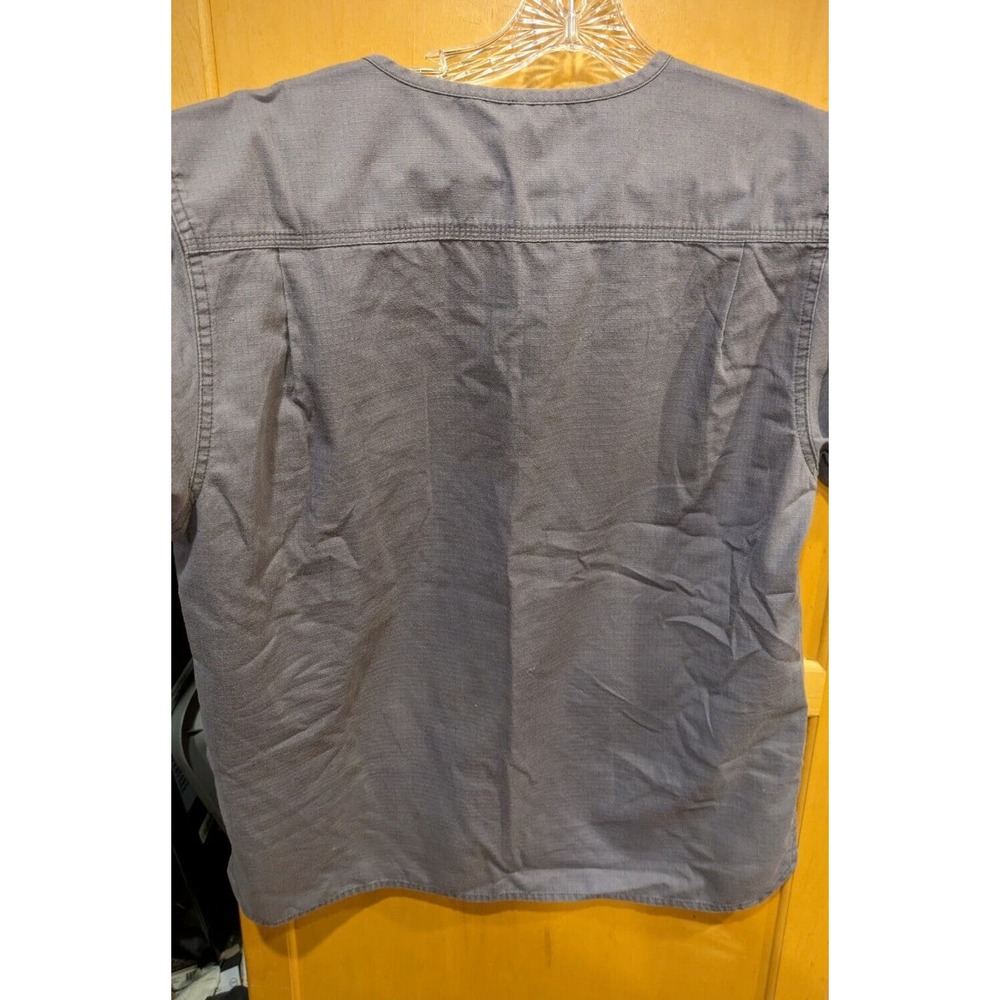 Carhartt Short Sleeve Scrub Top Size SMALL Gray - Picture 2 of 3